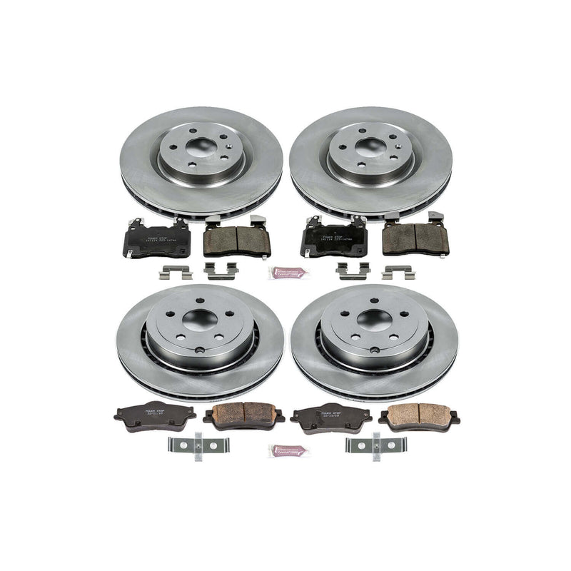 Power Stop KOE7005 Autospecialty - 1-Click Daily Driver Brake Kits (Front And Rear) for 2014 Chevrolet SS product image
