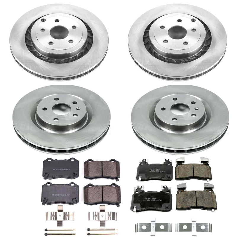 Power Stop KOE7006 Autospecialty - 1-Click Daily Driver Brake Kits (Front And Rear) for 2015-2017 Chevrolet SS product image
