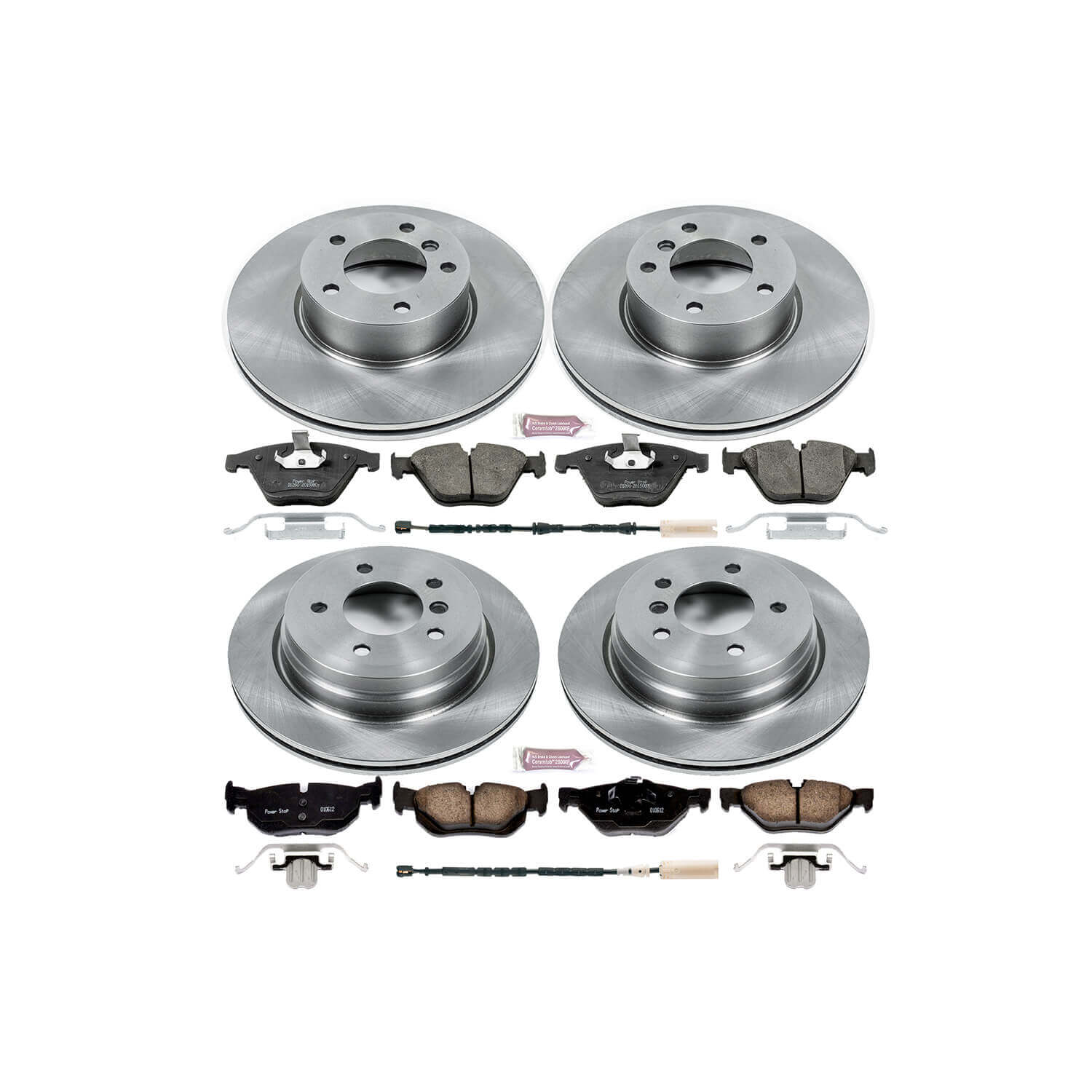 Power Stop KOE7024 Autospecialty - 1-Click Daily Driver Brake Kits (Front And Rear) for 2013-2015 BMW X1 product image