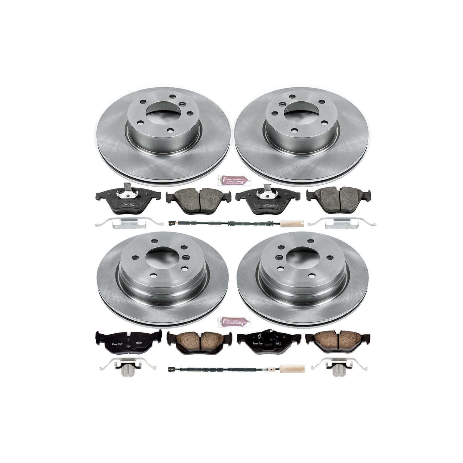 Power Stop KOE7025 Autospecialty - 1-Click Daily Driver Brake Kits (Front And Rear) for 2013-2015 BMW X1 product image