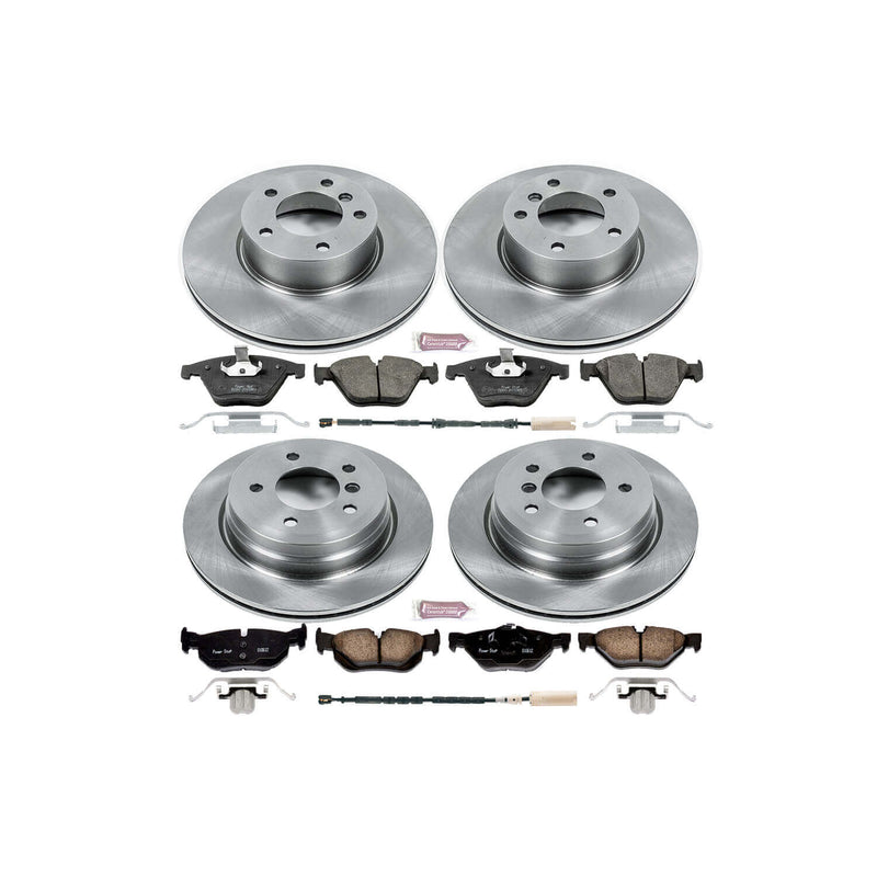 Power Stop KOE7025 Autospecialty - 1-Click Daily Driver Brake Kits (Front And Rear) for 2013-2015 BMW X1 product image