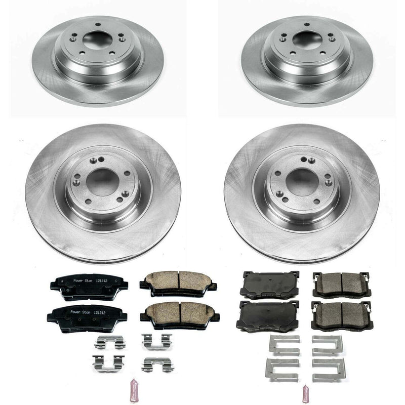 Power Stop KOE7029 Autospecialty 1-Click Daily Driver Front And Rear Brake Kit for 2015-2017 Hyundai Genesis product image