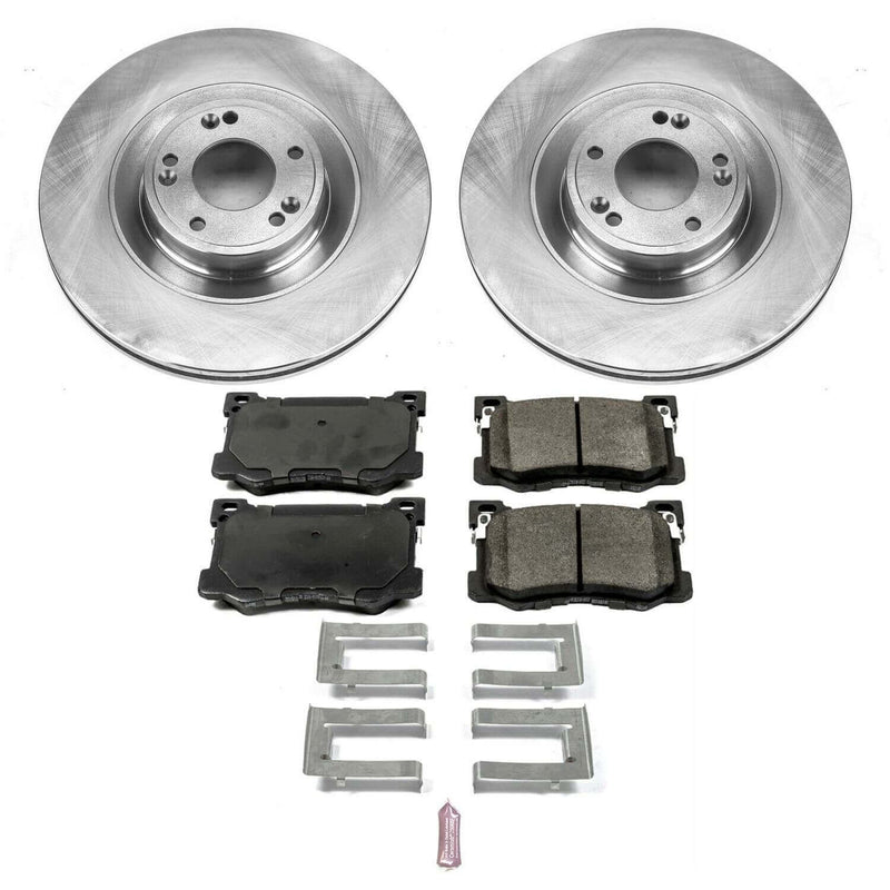 Power Stop KOE7030 Autospecialty 1-Click Daily Driver Front Brake Kit for 2015-2017 Hyundai Genesis product image