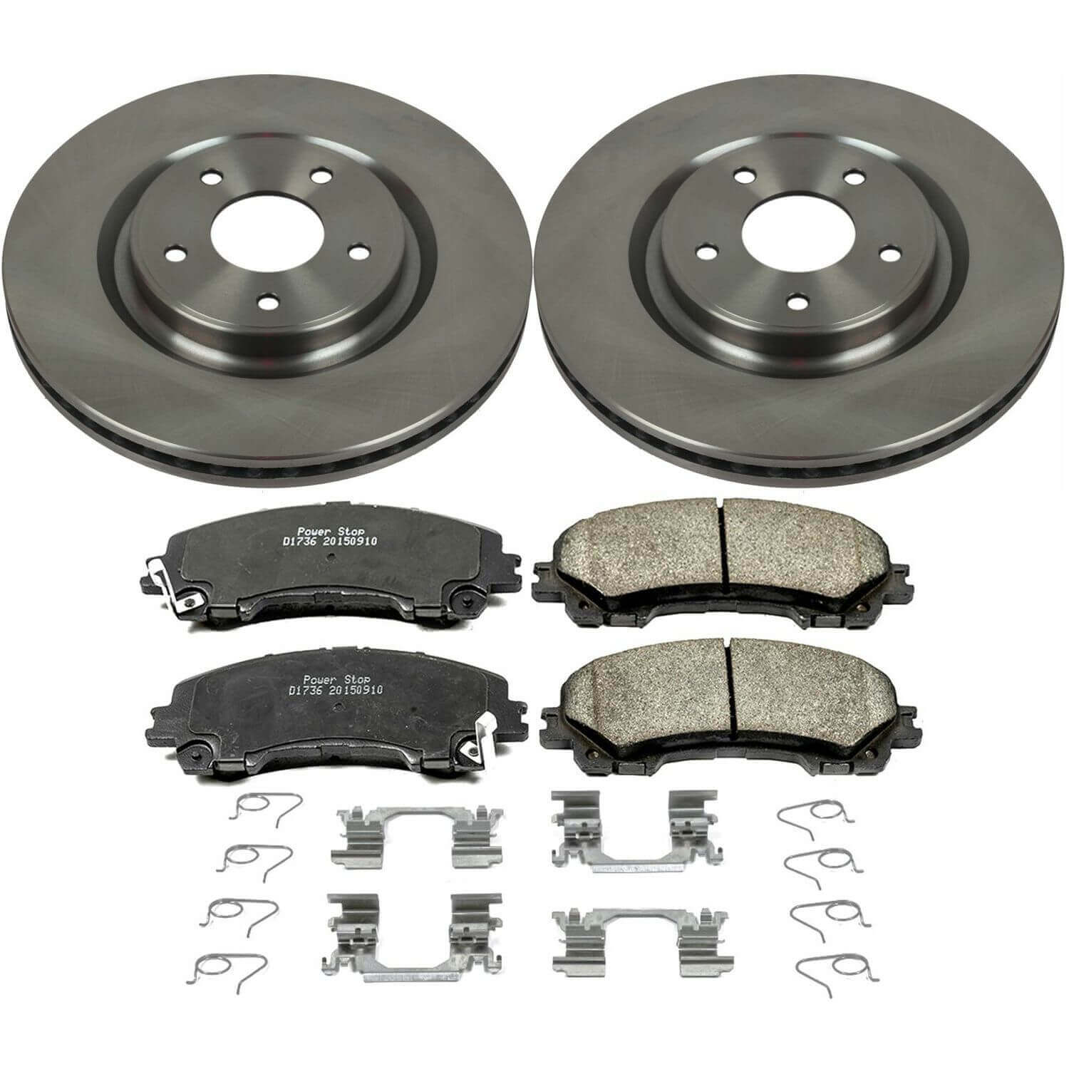 Power Stop KOE7034 Autospecialty 1-Click Daily Driver Front Brake Kit for 2014-2019 Nissan Rogue product image