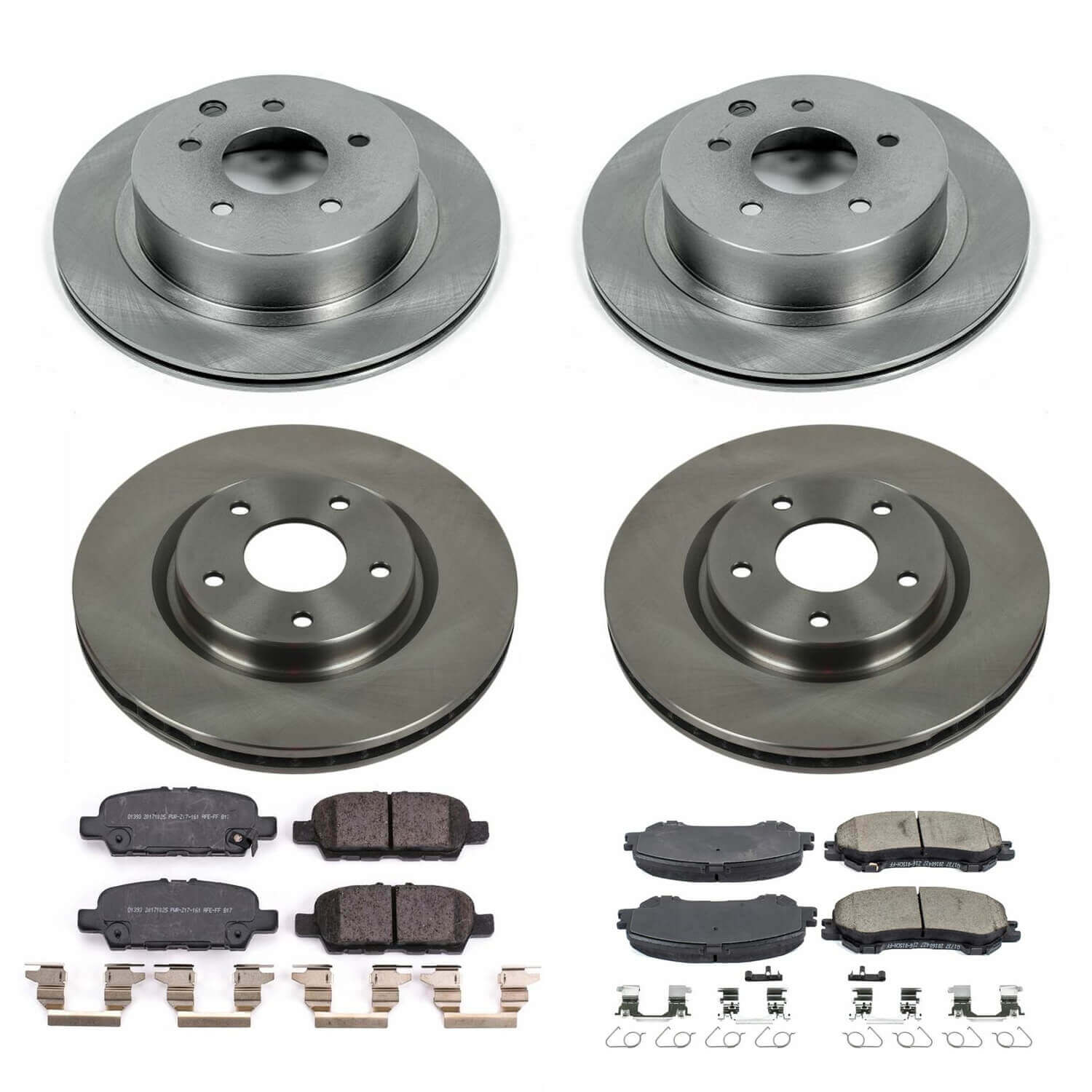 Power Stop KOE7035 Autospecialty 1-Click Daily Driver Front And Rear Brake Kit for 2014-2022 Nissan Rogue product image