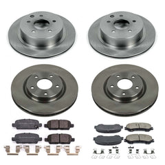 Power Stop KOE7035 Autospecialty 1-Click Daily Driver Front And Rear Brake Kit for 2014-2022 Nissan Rogue product image