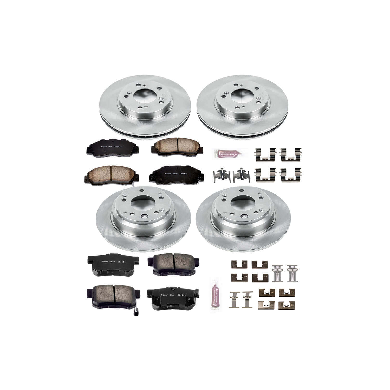 Power Stop KOE705 Autospecialty - 1-Click Daily Driver Brake Kits (Front And Rear) for 1995-1999 Acura Rl product image