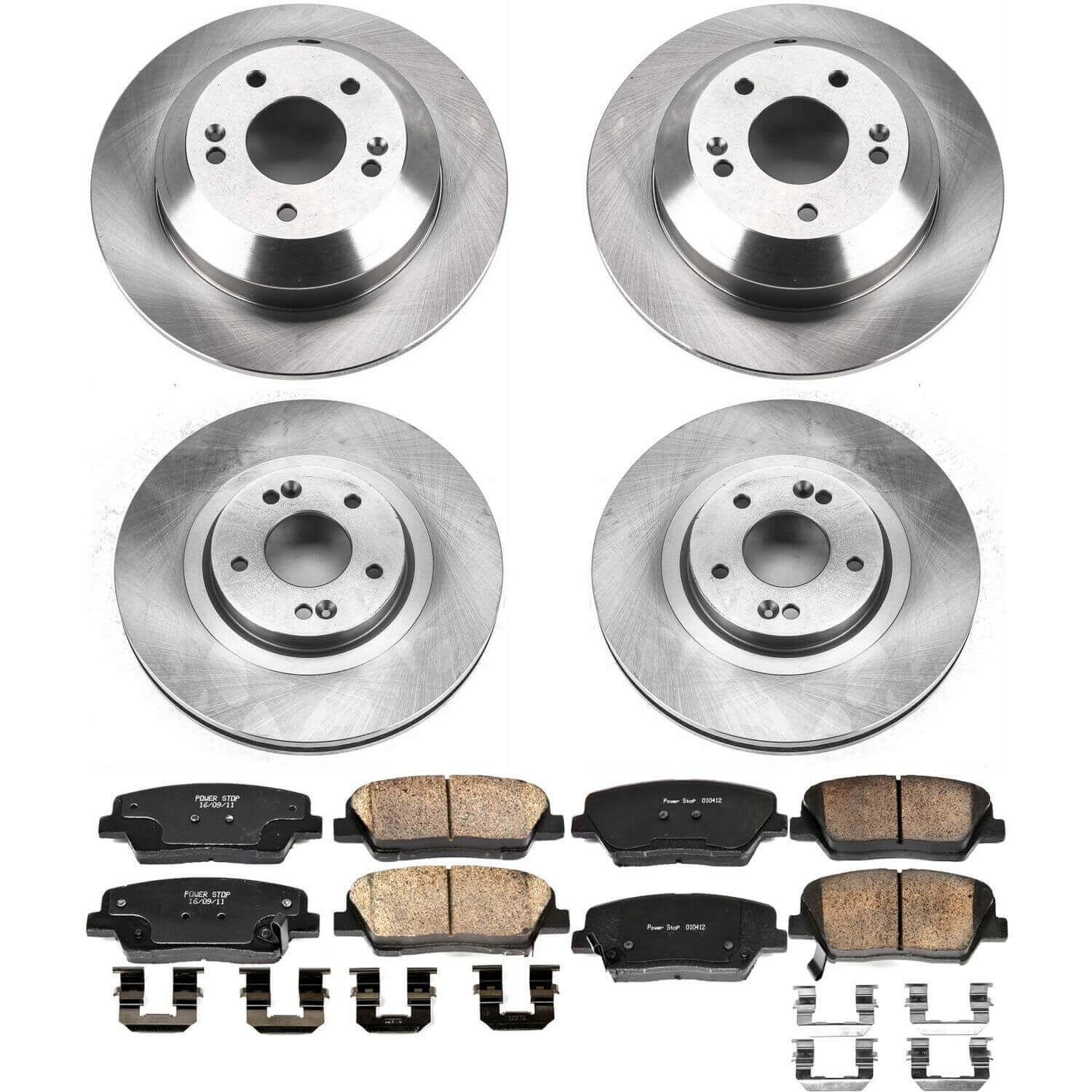 Power Stop KOE7063 Autospecialty 1-Click Daily Driver Front And Rear Brake Kit for 2016-2020 Kia Sorento product image