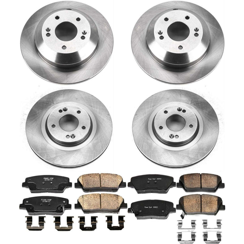 Power Stop KOE7063 Autospecialty 1-Click Daily Driver Front And Rear Brake Kit for 2016-2020 Kia Sorento product image