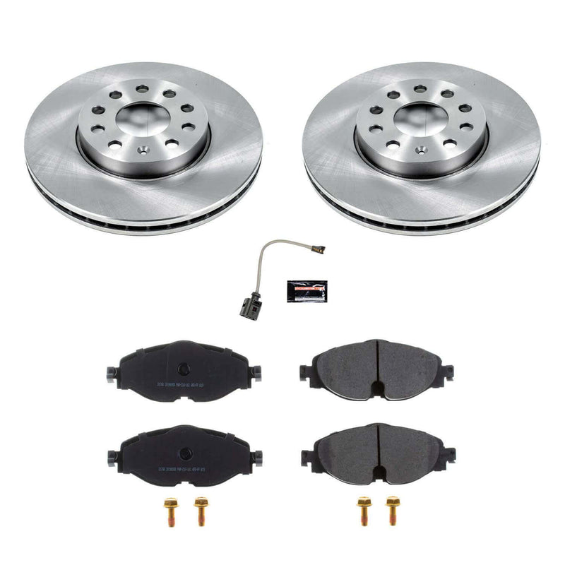 Power Stop KOE7080 Autospecialty 1-Click Daily Driver Front Brake Kit for 2015-2016 Audi A3 product image
