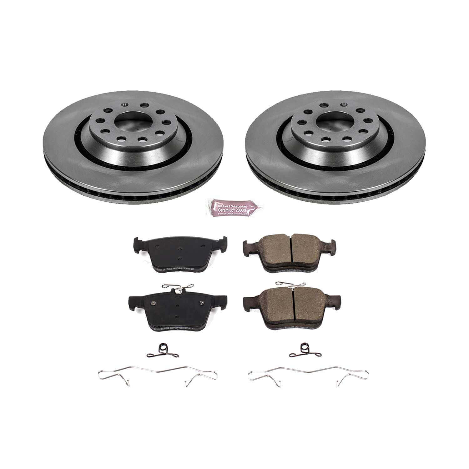 Power Stop KOE7084 Autospecialty - 1-Click Daily Driver Brake Kits (Rear) for 2015-2025 Audi A3 Quattro product image