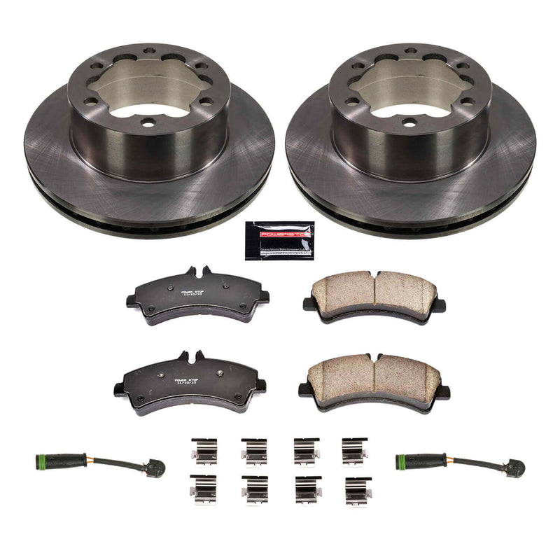 Power Stop KOE7094 Rear Autospecialty 1-Click OE Replacement Pad And Rotor Kit for 2010-2018 Freightliner Sprinter 3500 product image