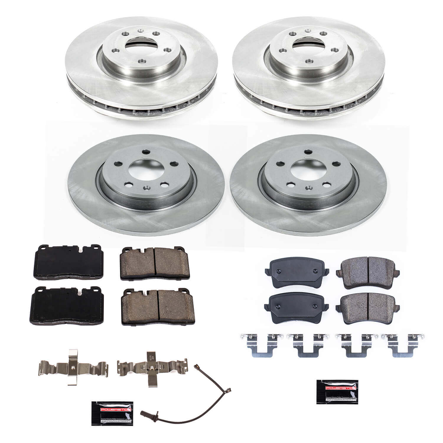 Power Stop KOE7096 Autospecialty 1-Click Daily Driver Front And Rear Pad And Rotor Kit for 2013 Audi Q5 product image