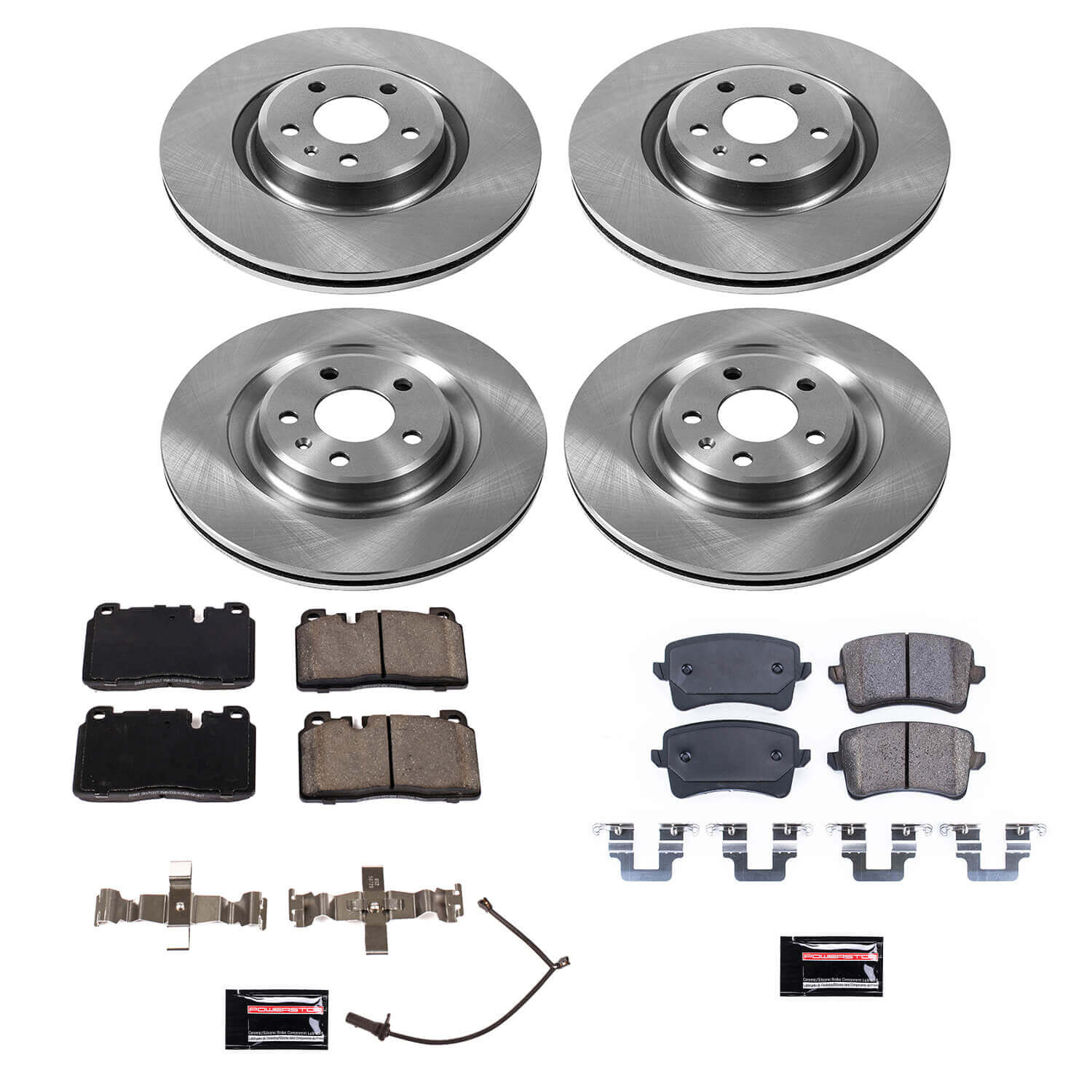 Power Stop KOE7097 Autospecialty 1-Click Daily Driver Front And Rear Pad And Rotor Kit for 2013 Audi Q5 product image