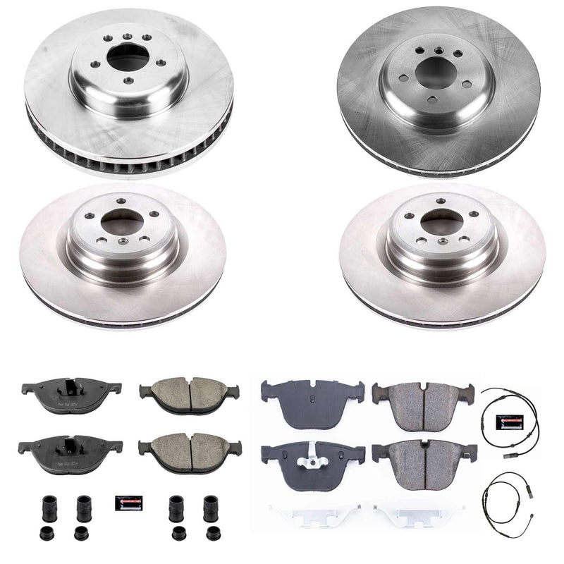Power Stop KOE7098 Autospecialty 1-Click Daily Driver Front And Rear Brake Kit for 2010-2015 BMW 750I product image