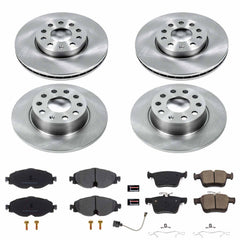 Power Stop KOE7111 Autospecialty 1-Click Daily Driver Front And Rear Brake Kit for 2015-2016 Audi A3 product image