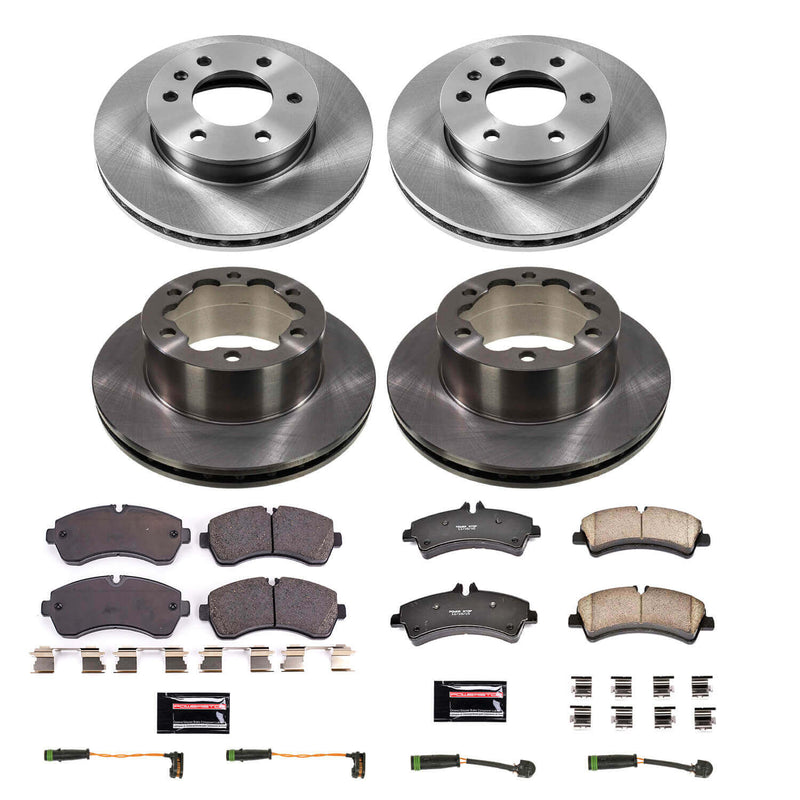 Power Stop KOE7112 Front And Rear Autospecialty 1-Click OE Replacement Pad And Rotor Kit for 2010-2018 Freightliner Sprinter 3500 product image
