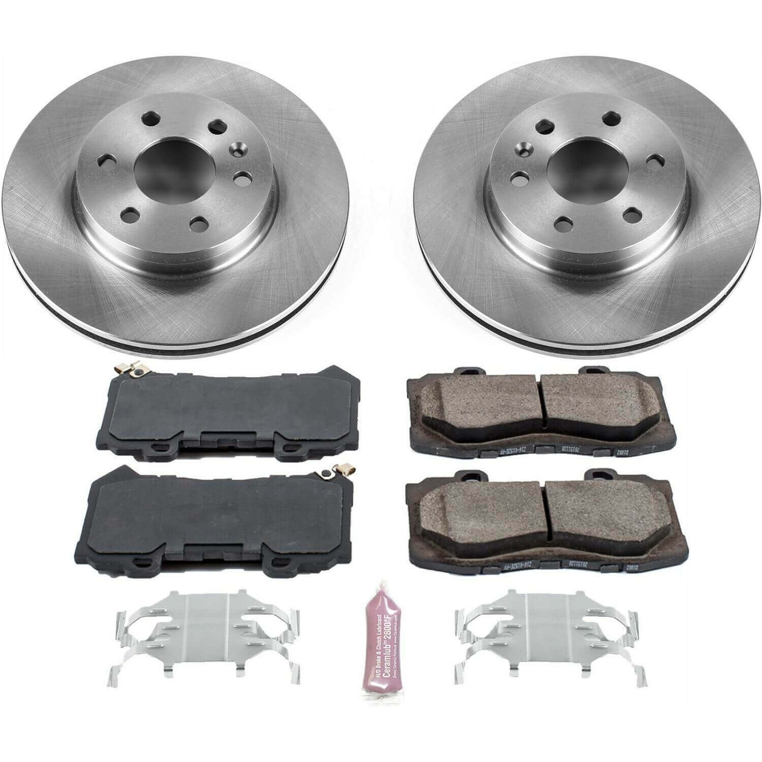 Power Stop KOE7126 Autospecialty 1-Click Daily Driver Plain Rotor Front Brake Kit for 2015-2020 Chevrolet Colorado product image