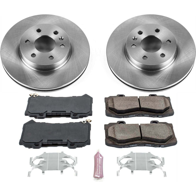 Power Stop KOE7126 Autospecialty 1-Click Daily Driver Plain Rotor Front Brake Kit for 2015-2020 Chevrolet Colorado product image