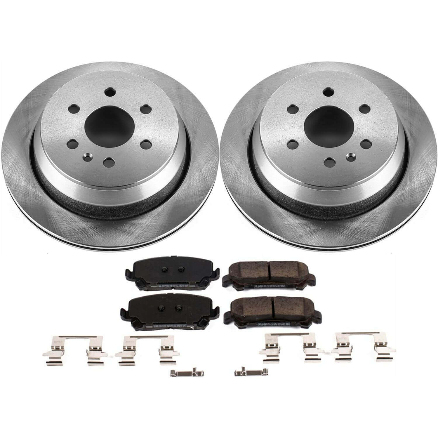 Power Stop KOE7127 Autospecialty 1-Click Daily Driver Plain Rotor Rear Brake Kit for 2015-2020 Chevrolet Colorado product image