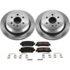 Power Stop KOE7127 Autospecialty 1-Click Daily Driver Plain Rotor Rear Brake Kit for 2015-2020 Chevrolet Colorado product image