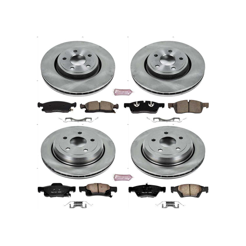 Power Stop KOE7136 Autospecialty 1-Click Daily Driver Front And Rear Brake Kit for 2016-2024 Dodge Durango product image