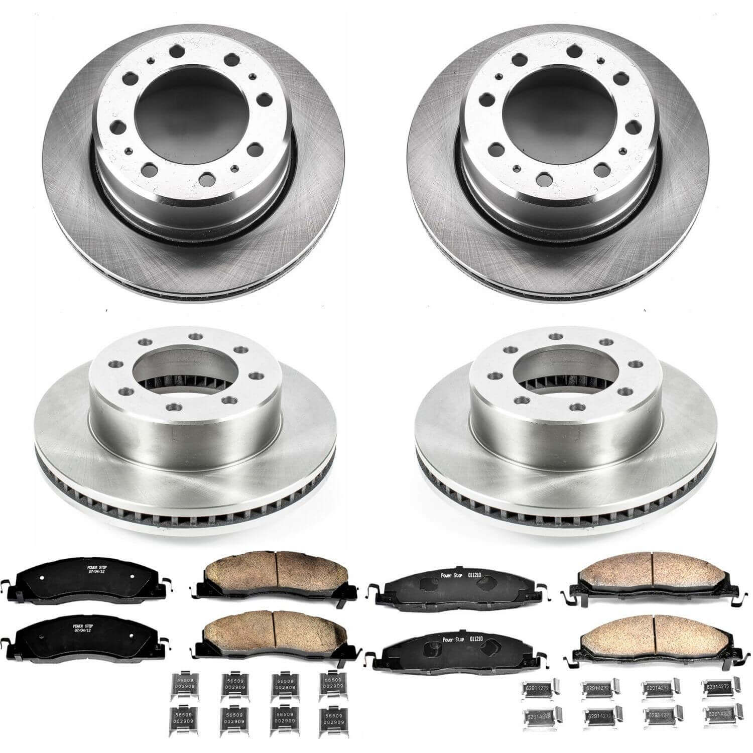 Power Stop KOE7141 Autospecialty 1-Click Daily Driver Front And Rear Brake Kit for 2013-2018 Dodge Ram 3500 product image