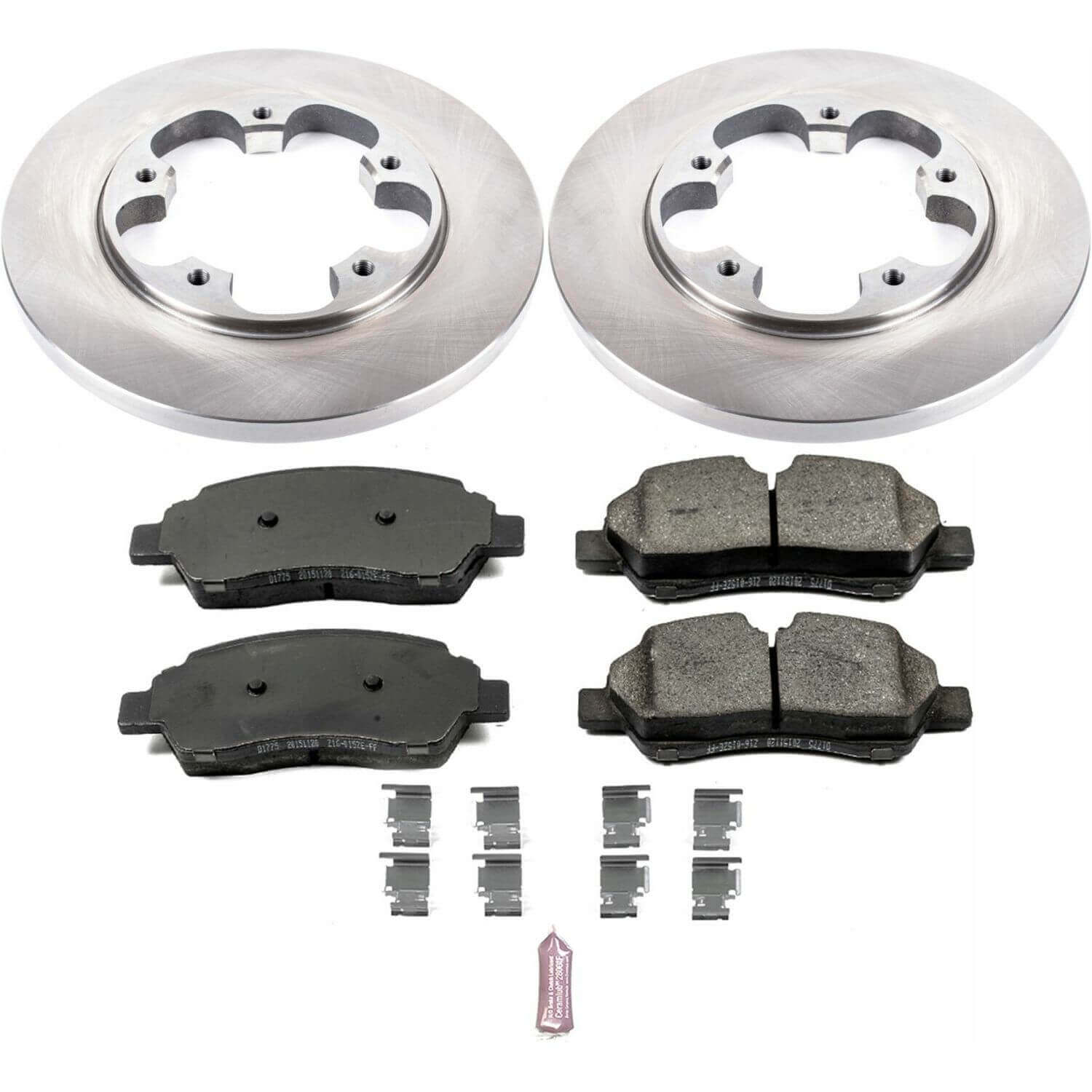 Power Stop KOE7145 Autospecialty 1-Click Daily Driver Plain Rotor Rear Brake Kit for 2015-2019 Ford TRANSIT-150 product image