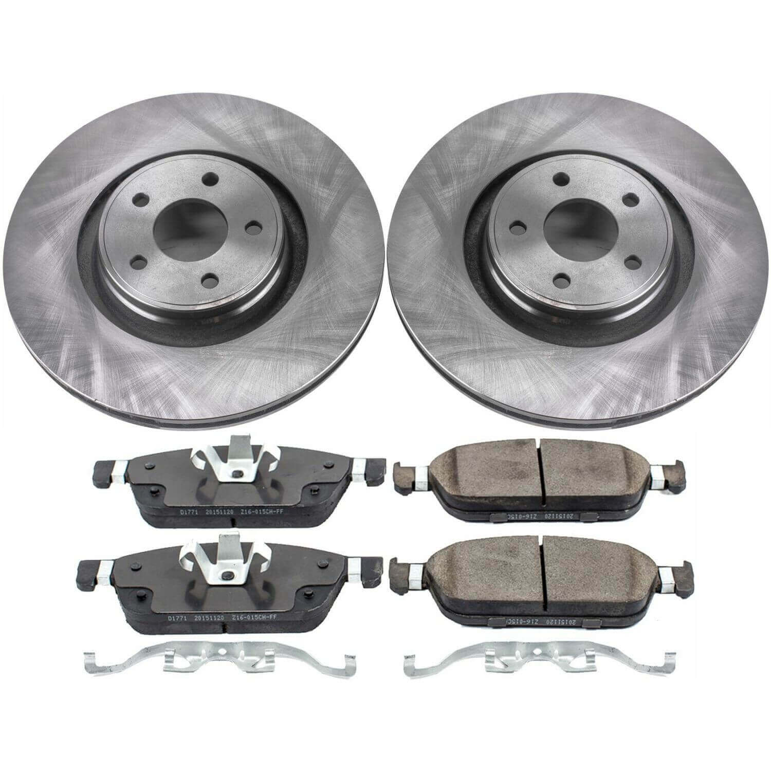 Power Stop KOE7147 Autospecialty 1-Click Daily Driver Front Brake Kit for 2014-2019 Ford Focus product image