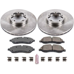 Power Stop KOE7148 Autospecialty 1-Click Daily Driver Plain Rotor Front Brake Kit for 2015-2019 Ford TRANSIT-350 HD product image
