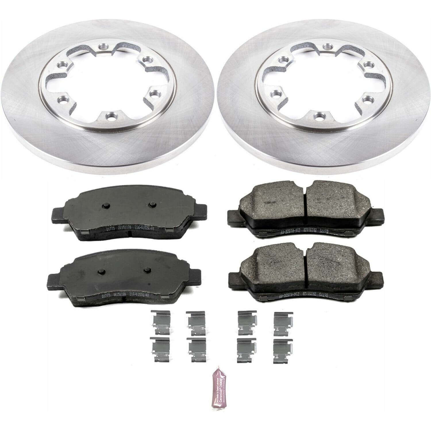 Power Stop KOE7149 Autospecialty 1-Click Daily Driver Plain Rotor Rear Brake Kit for 2015-2019 Ford TRANSIT-350 HD product image