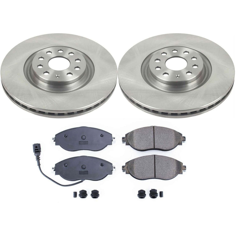 Power Stop KOE7175 Autospecialty 1-Click Daily Driver Front Brake Kit for 2013-2025 Audi A3 Quattro product image