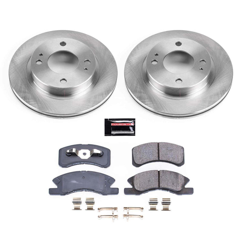 Power Stop KOE7217 Autospecialty 1-Click Daily Driver Front Brake Kit for 2014-2015 Mitsubishi Mirage product image