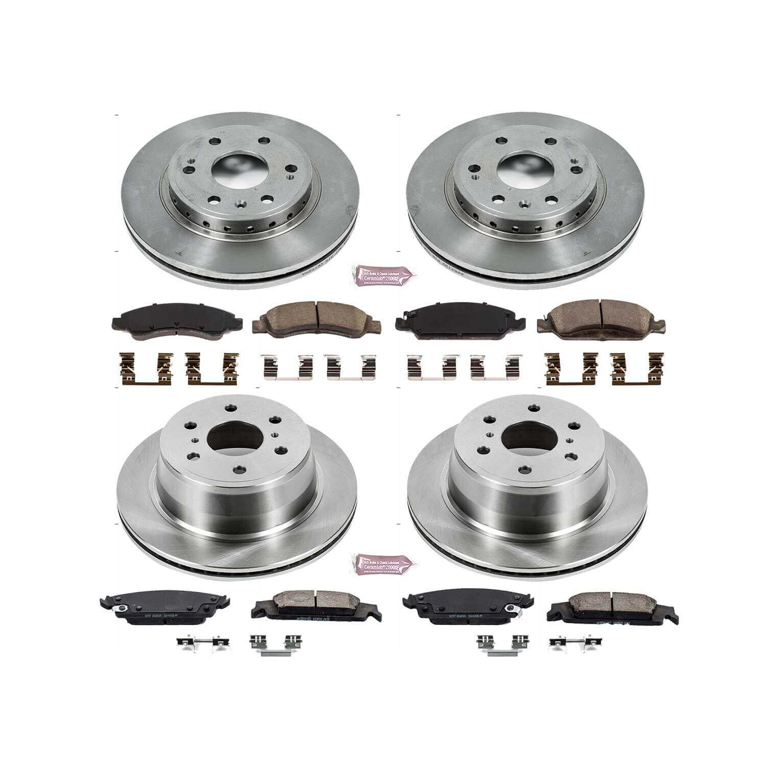Power Stop KOE7225 Autospecialty 1-Click Daily Driver Front And Rear Brake Kit for 2015-2020 Chevrolet Tahoe product image