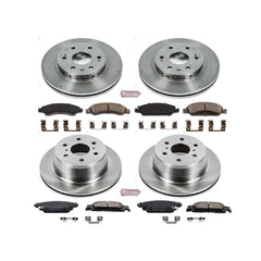 Power Stop KOE7225 Autospecialty 1-Click Daily Driver Front And Rear Brake Kit for 2015-2020 Chevrolet Tahoe product image