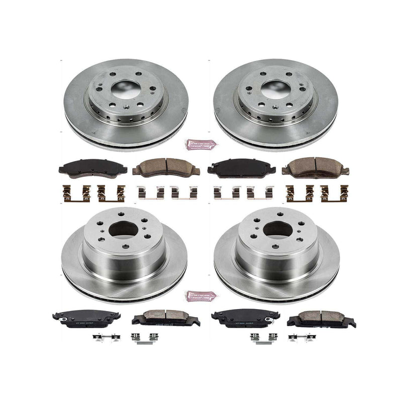 Power Stop KOE7225 Autospecialty 1-Click Daily Driver Front And Rear Brake Kit for 2015-2020 Chevrolet Tahoe product image