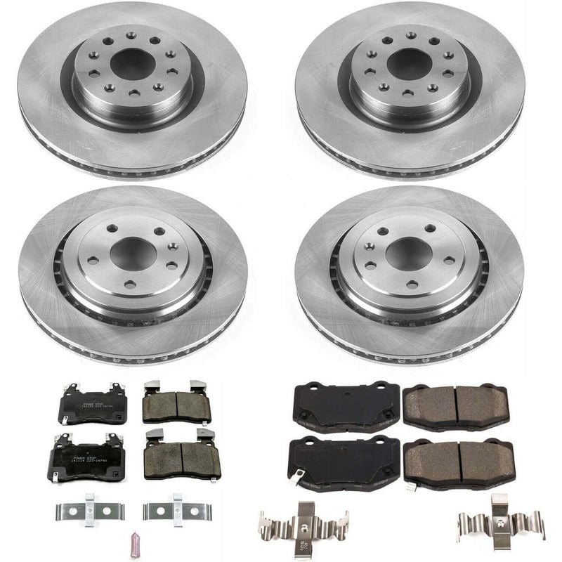 Power Stop KOE7226 Autospecialty 1-Click Daily Driver Front And Rear Brake Kit for 2016-2023 Chevrolet Camaro product image
