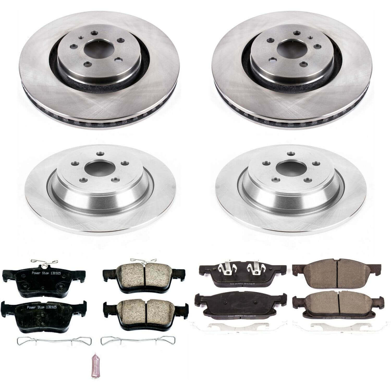 Power Stop KOE7231 Autospecialty 1-Click Daily Driver Front And Rear Brake Kit for 2016-2018 Lincoln Mkx product image