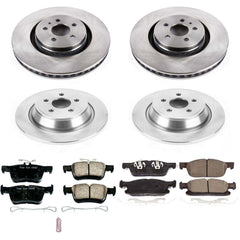 Power Stop KOE7231 Autospecialty 1-Click Daily Driver Front And Rear Brake Kit for 2016-2018 Lincoln Mkx product image