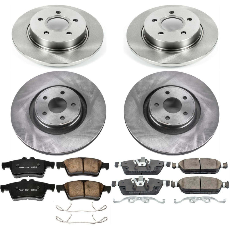 Power Stop KOE7233 Autospecialty 1-Click Daily Driver Front And Rear Brake Kit for 2014-2018 Ford Focus product image