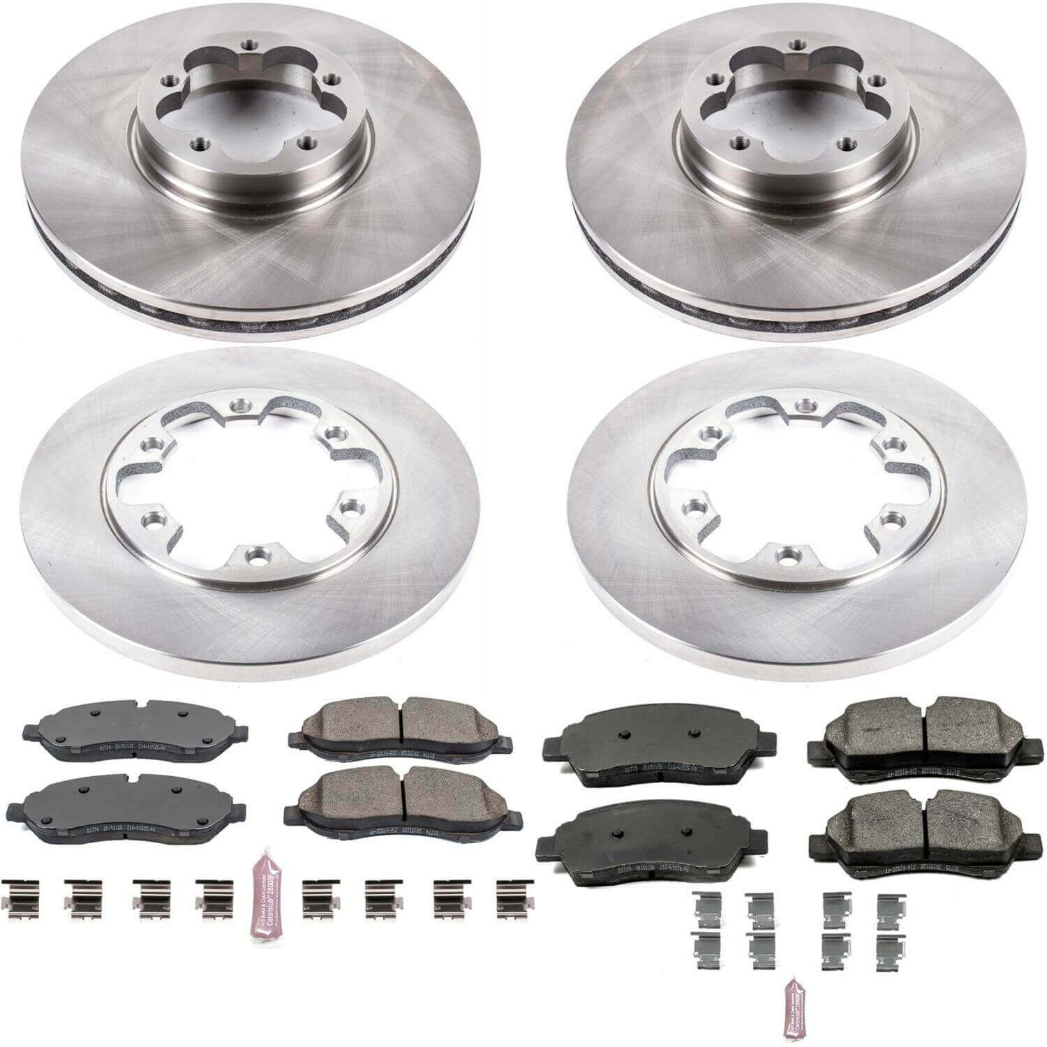 Power Stop KOE7234 Autospecialty 1-Click Daily Driver Front And Rear Brake Kit for 2015-2019 Ford TRANSIT-350 HD product image