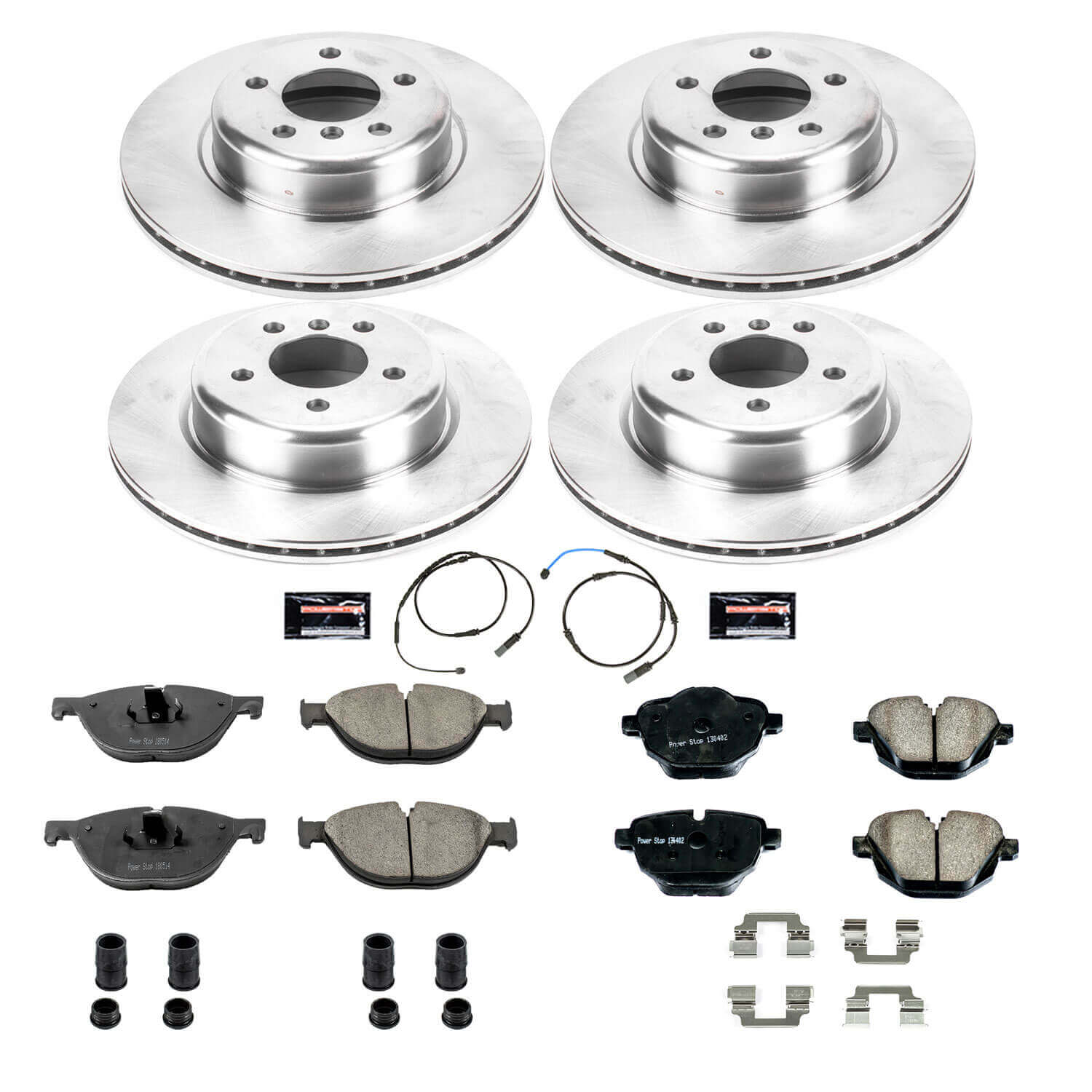 Power Stop KOE7236 Autospecialty 1-Click Daily Driver Front And Rear Brake Kit for 2012-2013 BMW 528I product image