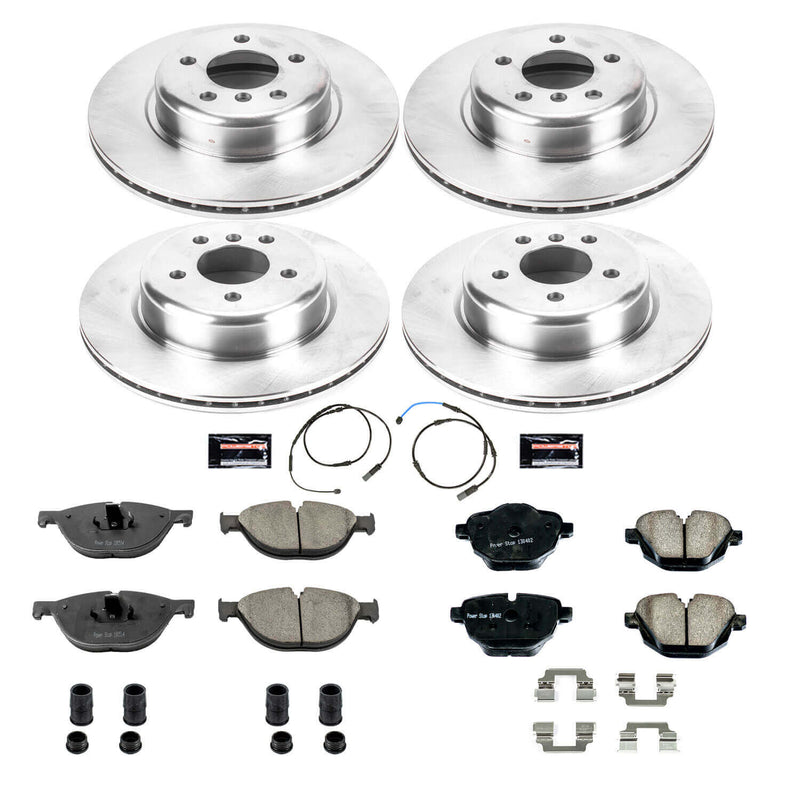 Power Stop KOE7236 Autospecialty 1-Click Daily Driver Front And Rear Brake Kit for 2012-2013 BMW 528I product image
