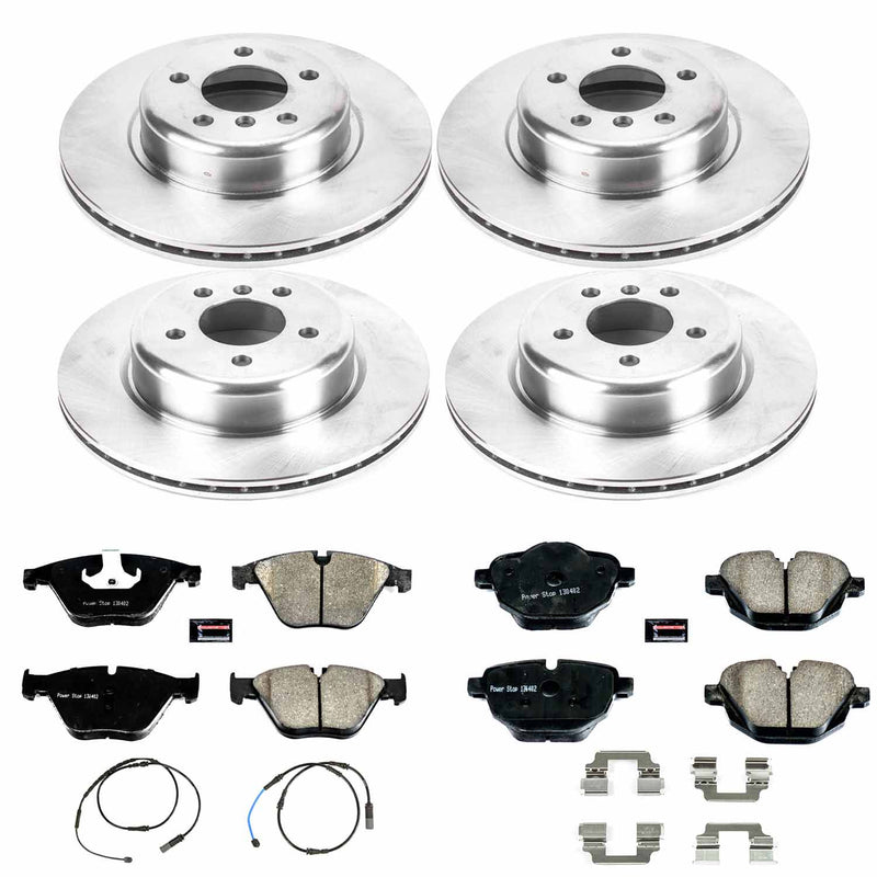 Power Stop KOE7237 Autospecialty 1-Click Daily Driver Front And Rear Brake Kit for 2014-2016 BMW 528I product image