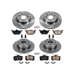 Power Stop KOE7242 Autospecialty 1-Click Daily Driver Front And Rear Brake Kit for 2013-2015 Volkswagen Jetta product image