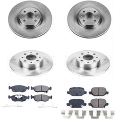 Power Stop KOE7245 Autospecialty 1-Click Daily Driver Front And Rear Brake Kit for 2013-2019 Fiat 500 product image