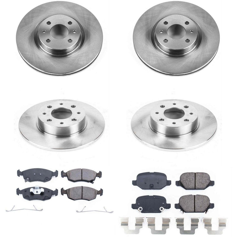 Power Stop KOE7245 Autospecialty 1-Click Daily Driver Front And Rear Brake Kit for 2013-2019 Fiat 500 product image