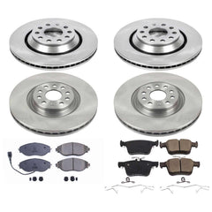 Power Stop KOE7253 Autospecialty 1-Click Daily Driver Front And Rear Brake Kit for 2015-2025 Audi A3 Quattro product image