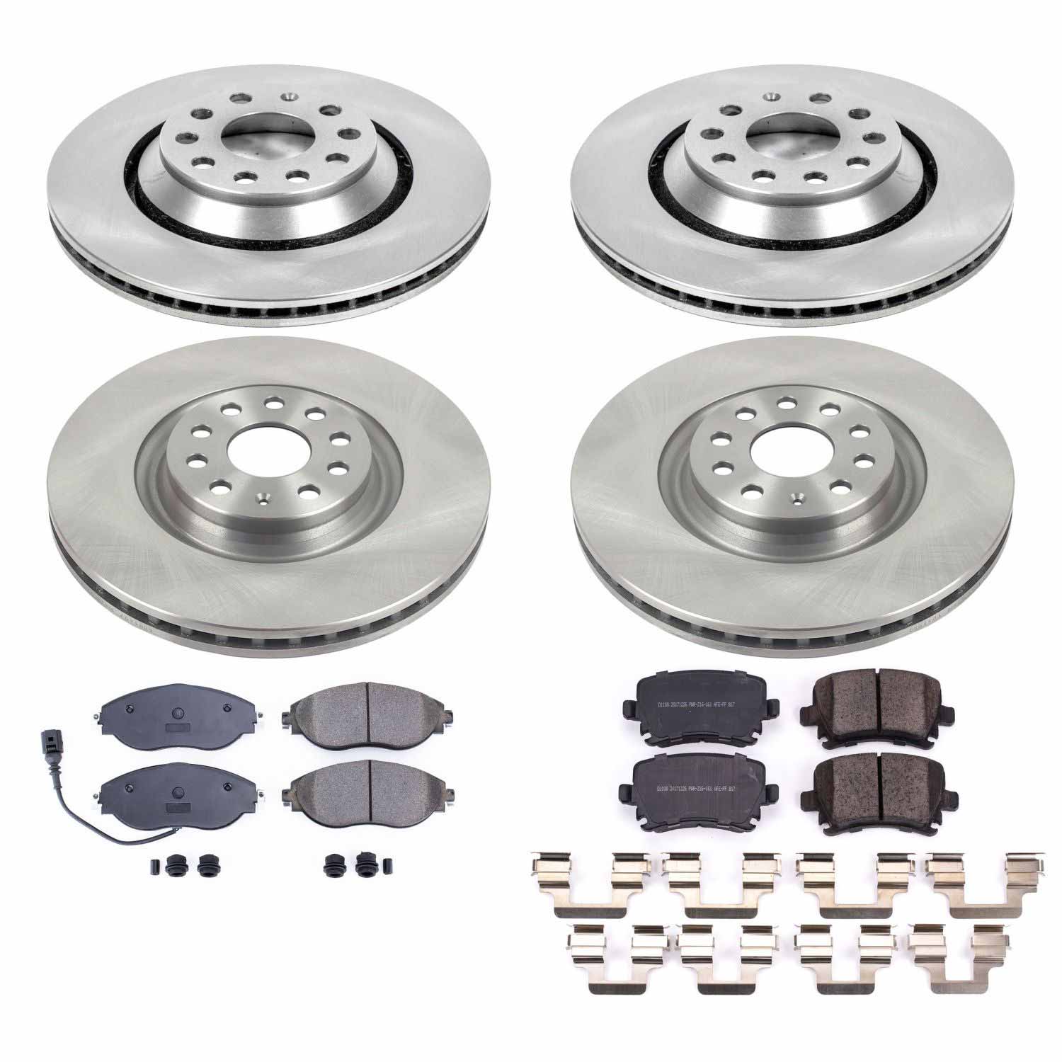 Power Stop KOE7254 Autospecialty 1-Click Daily Driver Front And Rear Brake Kit for 2013-2021 Volkswagen Cc product image