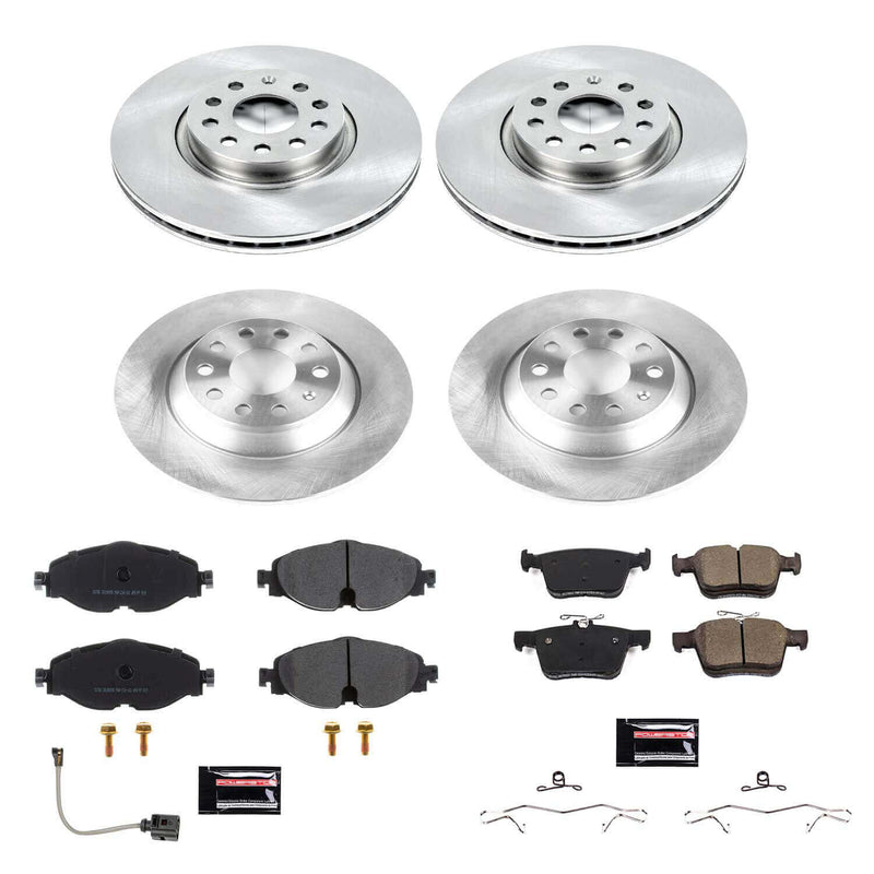 Power Stop KOE7278 Autospecialty 1-Click Daily Driver Front And Rear Brake Kit for 2016-2018 Audi Tt Quattro Base product image